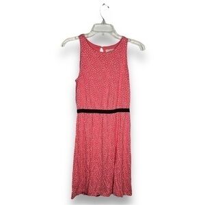 Loft Pink Plazacore Faux Belted Keyhole Back Sleeveless Dress Size XS - "Angela"